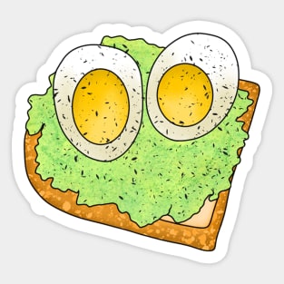 Avocado and egg toast Sticker